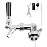 Mini Keg Dispenser - Beer Keg Tap for Portable Keg, Stainless Steel Beer Faucet for Beer Growler with Internal Threaded Caps, Mini Kegerator Accessories, Small Kegerator Parts with 15.7" Beer Hose