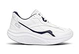 Exersteps | Men's Whirlwind 2 | Full Rocker Bottom, Max Cushion Walking Shoe (White, 9)