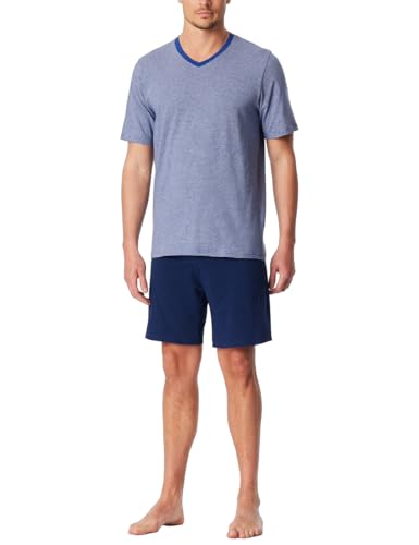 Schiesser Herren Schlafanzug kurz V-Ausschnitt - Nightwear Set