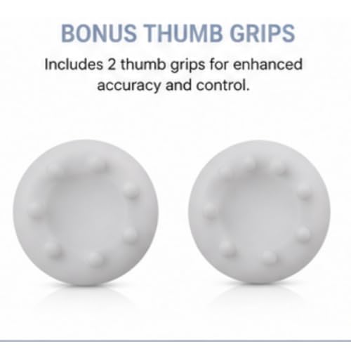 Image of TMG X Series X /S Controller Skin,Anti-Slip Protector Set for X Series Compatible with Xbox X /S Controller-Silicone Cover with 2 Thumb Grips Caps (White)