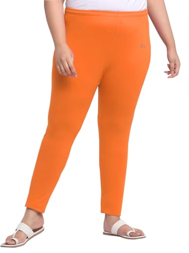 Image of Soft Cotton Ankle Lenght Solid Regular and Plus 35 Colours Leggings for Womens and Girls (Sizes :- M to 6XL)