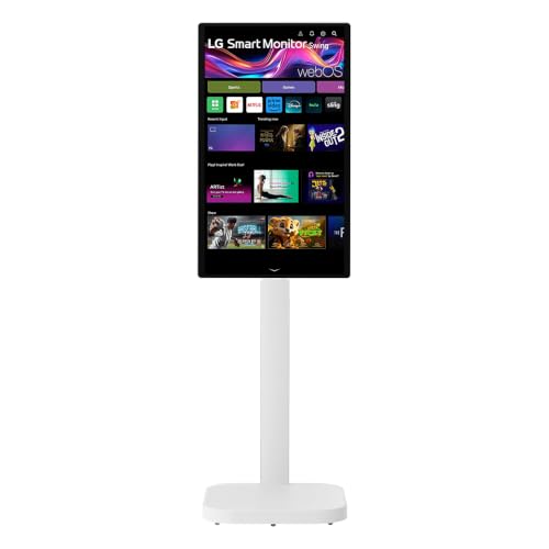 Image of LG 32 Inch 4K UHD IPS Touchscreen Smart Monitor Swing with Rolling Stand 32U889SA-W Bundle with Deco Essential CPS 26 Month Protection Pack and 2X Deco Essentials 6FT 4K HDMI 2.0 Cable