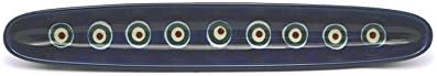 Polish Pottery Olive Boat - Peacock