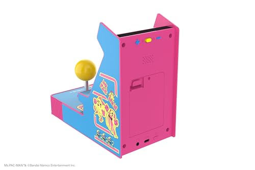 My Arcade Ms. Pac-Man Joystick Player: Arcade Classics, Officially Licensed Mini Video Game Console, 2 Game Modes, Portable Fun Game for Kids and Adults