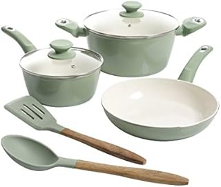 Gibson Home Plaze Café' Forged Aluminum Non-Stick Ceramic Cookware with Induction Base
