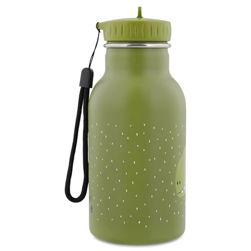 Trixie Insulated Drinking Bottle, Mr. Dino, 350ml Stainless Steel Water Bottle for Kids, Green, Keeps Drinks Cold, Leakproof - Image 3