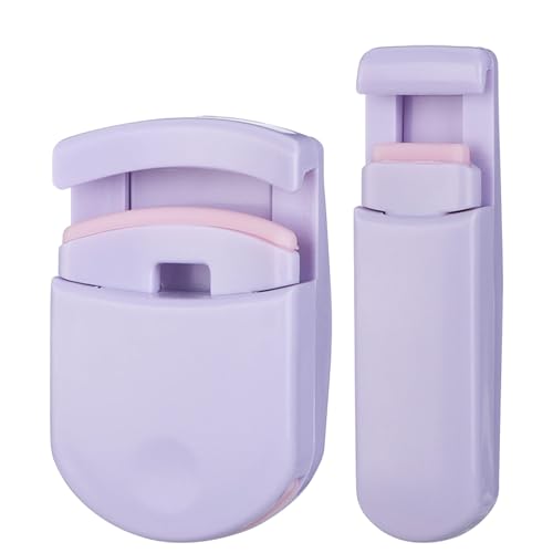 Professional Eyelash Curler, Lavender Purple, Portable Design