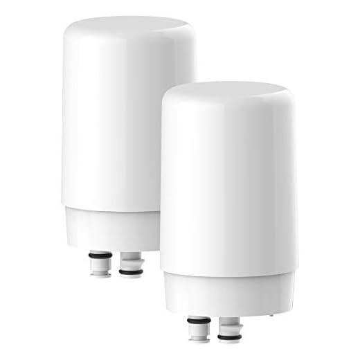Waterdrop Faucet Filter Cartridges, Replacement for Brita® Faucet Filter 36311 On Tap Water Filtration System Replacement Filters (Pack of 2)