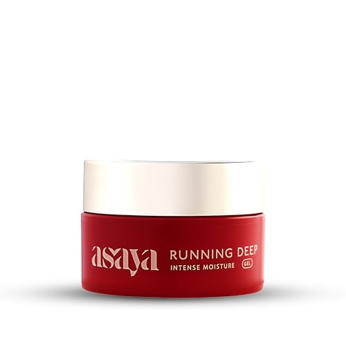 Asaya Running Deep Intense Face Moisturizer Gel |72-Hour Hydration & Glow with Vitamin C, Pentavitin & Natural Rose Extracts | For All Skin Types| specially for Melanin-Rich Skin (15 g)