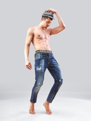 Image of Lux Nitro Men's Brief | 100% Combed Cotton | Super Soft Outer Waistband | Breathable & Everyday Comfort Pack of 4