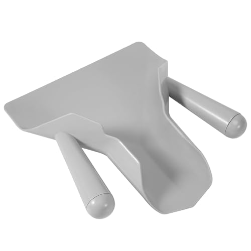 Snorvixre Pala de patatas fritas, cuchara de chip, herramienta de cocina de plástico para alimentos, herramienta de embalaje de patatas fritas, textura de doble mango para alimentos, cuchara de cocina
