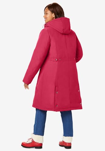 Woman Within Plus Size Arctic Parka Jacket & Hood 40" Knee Length Down Blend Long Winter Coat4