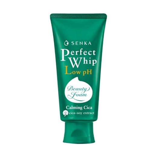 SENKA - Perfect Whip Low pH Cica Calmante + Extrato de Soja - Espuma de Limpeza Facial 100g
