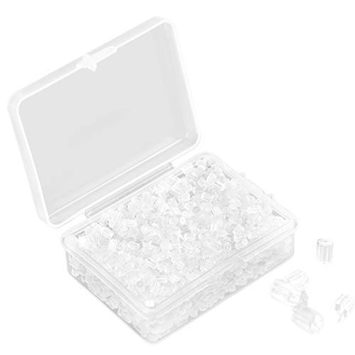 Outgeek Earring Stoppers Clear Earring Backs De Seguridad para Hacer Joyas