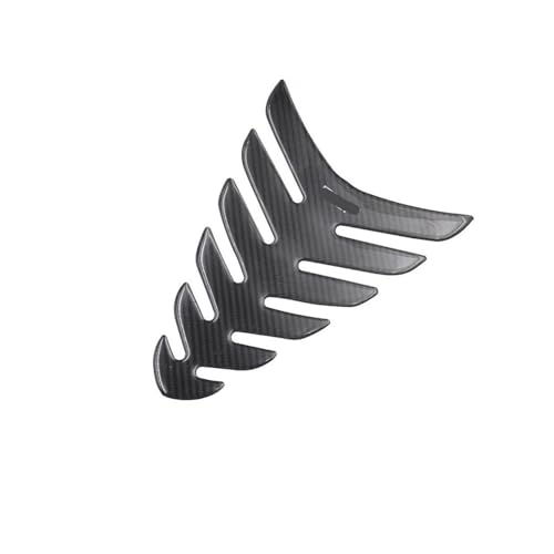 Stickers Réservoir Traction Pads en carbone noir pour protection de moto S0424