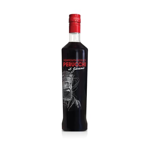 Vermouth Perucchi Il Giovane - Botella de Vermut Rojo de 1L - Primer Vermut 100% Elaborado en España - Vermouth Rosso Joven Sin Envejecimiento - Receta Artesana y Casera