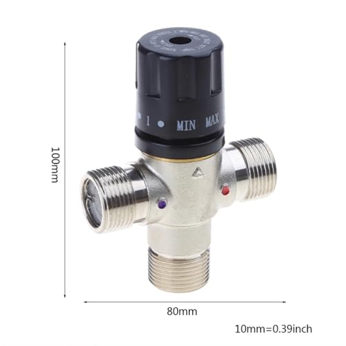 Mitigeur thermostatique solaire de précision DN20 en laiton robuste pour système TMV de douche - 7