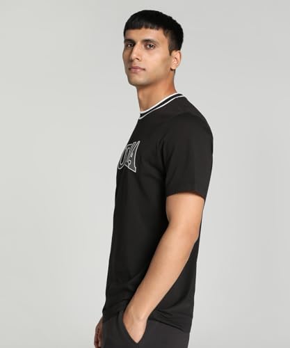 Image of Puma Men's Cotton Regular Fit T-Shirt