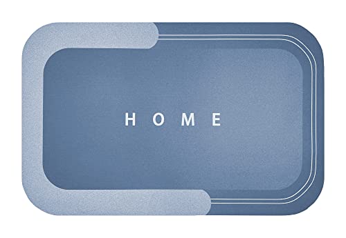 IlGruppone Tappetino SuperAssorbente 50 x 80 Cm Scendidoccia Multistrato Tappeto da Cucina, Bagno, Milleusi Asciugatura Rapida Antiscivolo - Blu