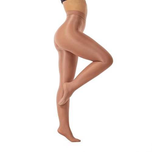 Image of Frola Shaping Tights for Women 70D Shimmery Pantyhose for Dance Ballet Glitter Socks