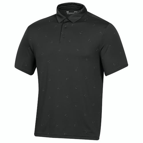 Polo de golf Playoff 3.0 Under Armour homme noir pour vos parcours et club-house L
