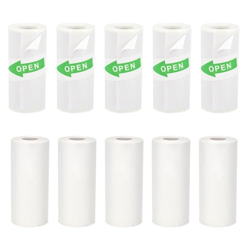 Papier thermique autocollant 57x25mm haute densité sans encre