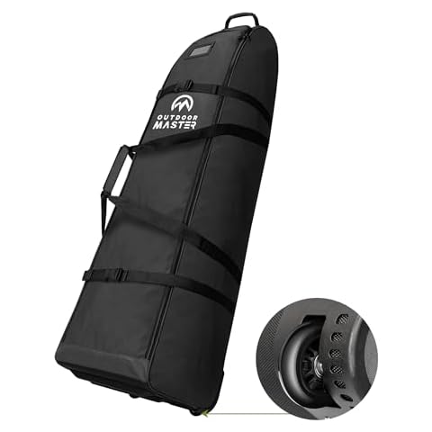 OutdoorMaster Padded Golf Travel Bag with Wheels Cover