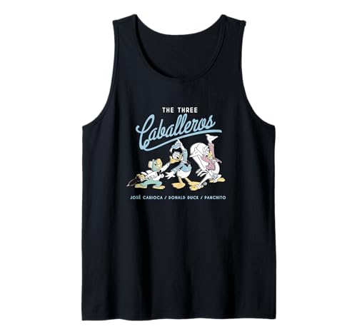 Débardeur Disney The Three Caballeros Donald Duck Vintage Tank Top Sans Manches Éte