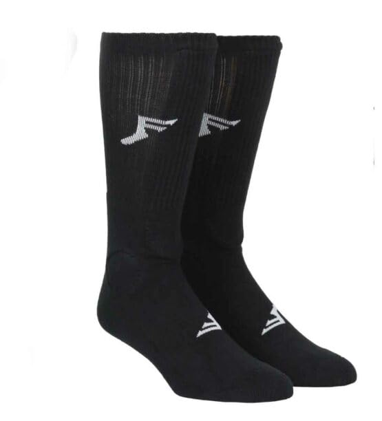 Knee High Painkillers Socks, USA Men's | Women's size (Shin protectors, Large), Black