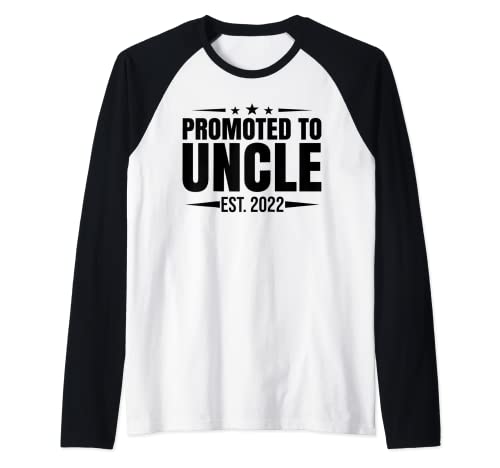 Hombre Promocionado a la camisa del tío para el tío superior, promocionado a tío 2022 Camiseta Manga Raglan