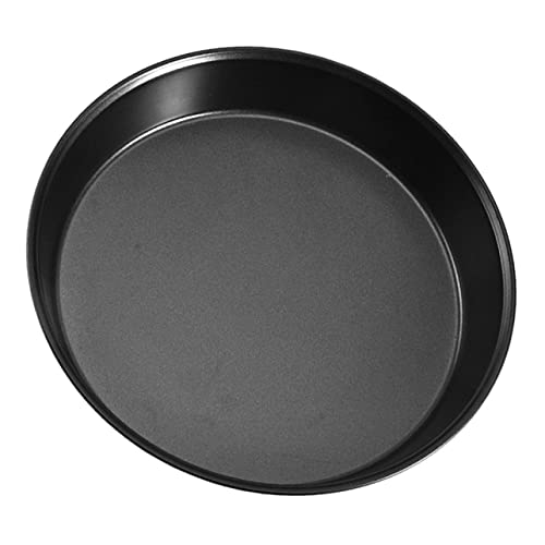 Cabilock Round Non Stick Baking Pan Carbon Steel Pizza Plate for Kitchen Cake Tray Multi Functional Oven Tray for Baking and Food Storage Easy Clean