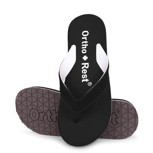 Image of Ortho + Rest Doctor Slippers for Women Orthopedic Non Slip Lightweight Comfortable Flat Casual Stylish Dr Chappals and House Flip flops For Ladies and Girl's