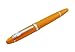 Lanxivi Jinhao 159 Fountain Pen Medium Nib Orange Color Silver Trim Big Heavy with Pen Pouch