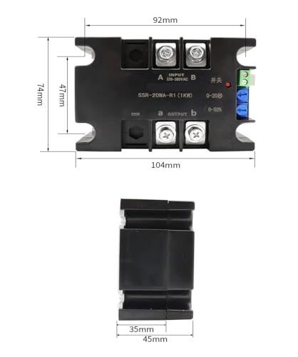 Módulo de Arranque Suave Inteligente para Motor Monofásico 220V SSR-10WA-R1 1KW-8KW miniatura 4