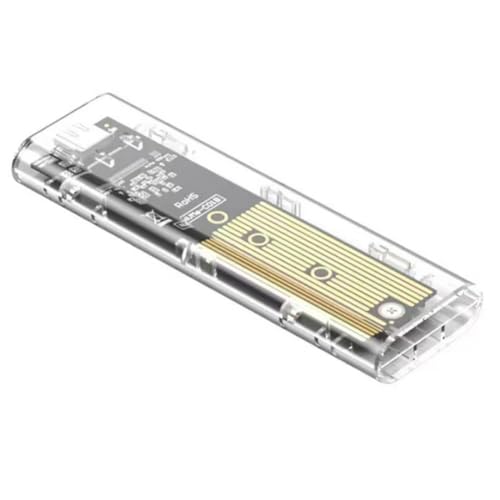 Carcasa externa transparente para SSD M.2 NVMe USB 3.2 miniatura 3