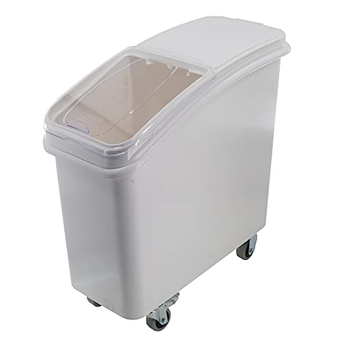 Hakka 81 Liter Commercial Rice Dispenser, large Ingredient Storage Container with Scoop and Wheels, Kitchen Food Storage Box for Dogs Food, Cereal, Beans