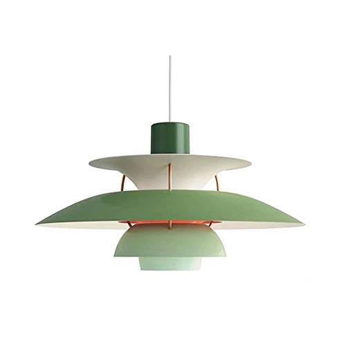 JMWYH American Danish Style Multilayer Metal Chandelier Indoor Pendant Lamp - Colorful Lampshade Hanging Lamp Ceiling Lighting Accessories E27