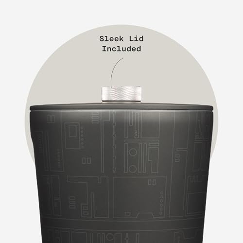 Image of Corkcicle Insulated Ice Bucket with Lid - Stainless Steel - 100 oz - Star Wars Death Star