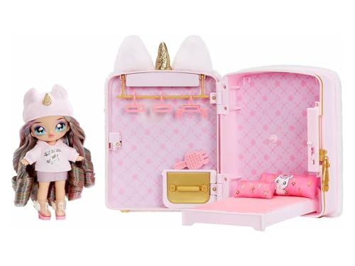 Na! Na! Na! Surprise 3-in-1 Backpack Bedroom Einhorn Spielset mit Modepuppe...