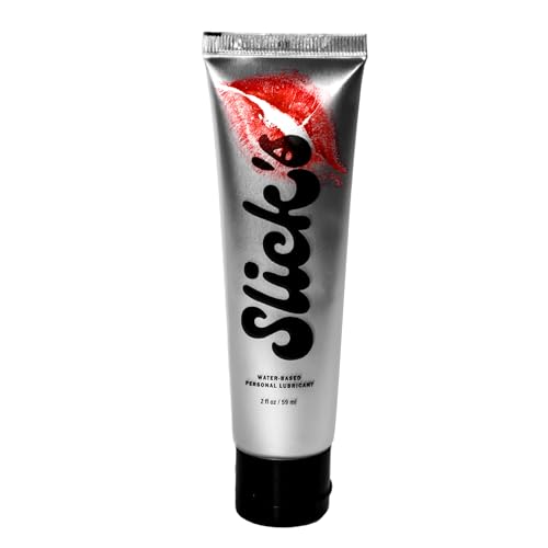 Slick’s for All Water Based Lube, Clean, Hypoallergenic Personal Lubricant, Non-Staining, Odorless, Sexual Lubricant for Privacy and Toys, Women, Men, and Couples, 2.0 Ounces