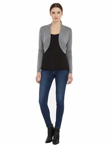 Image of Allsense Women's 3 /4 Sleeve Bolero Shrug for Dresses | Open Front Cropped Cardigan, Lightweight Knit Dress Cover Up