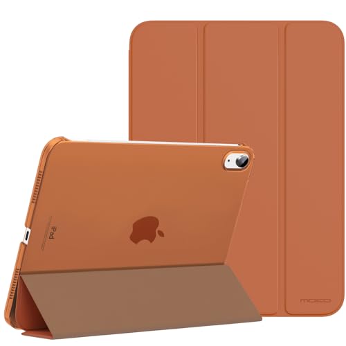 Image of MoKo for iPad (A16) 11th Generation Case 11 Inch 2025, iPad 10th Generation Case 10.9 Inch 2022, Slim Stand Hard PC Translucent Back Shell Smart Cover, Support Touch ID, Auto Wake /Sleep, Dark Coffee