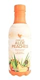 Forever Living - Aloe Peaches, Pure Aloe with Real Peach Flavor, Supports Digestion and Immune System, Vegan and Gluten-Free, 33.8 fl oz, 1 Pack