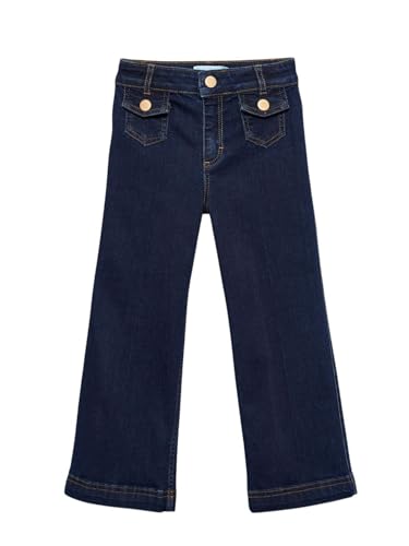 Abel & Lula Palazzo Denim Pants for Girls Dark