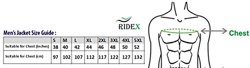 RIDEX Mens CJ1 Motorbike Motorcycle Jacket Protection Waterproof