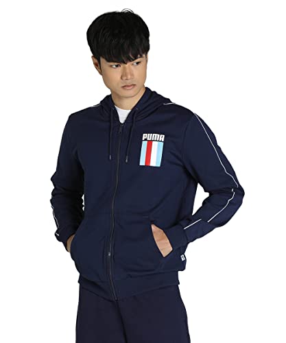 Image of Puma Men Cotton Blend Standard Length Jacket