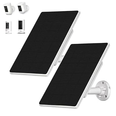 2 Pack Solar Panel for Ring Spotlight/Stick Up Cam, w/Energy Storage