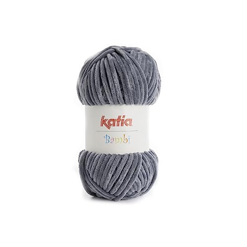 Katia - pelote de laine velours à tricoter BAMBI - Katia layette - Gris 314
