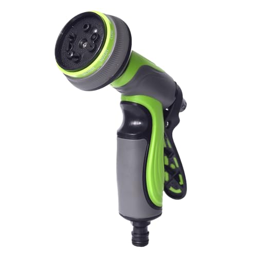 Pistolet D'arrosage,10 Modes Ajustable Antidérapant Outil De Nettoyage | Douchette pour Tuyau d'eau - Idéal pour Lavage Auto et Bains pour Animaux