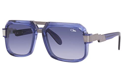 Cazal Legends 669 002 Sunglasses Men's Blue-Gunmetal/Blue Gradient Square 56mm